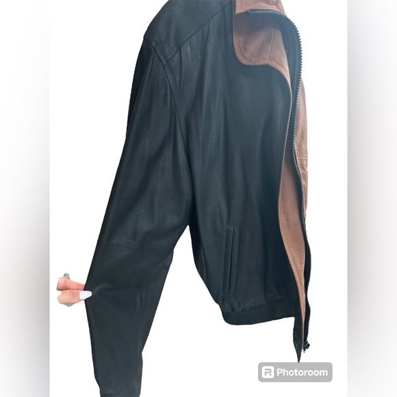 Johnston & Murphy Lightweight Lamb Double Collar Jacket Coat - Picture 5 of 11